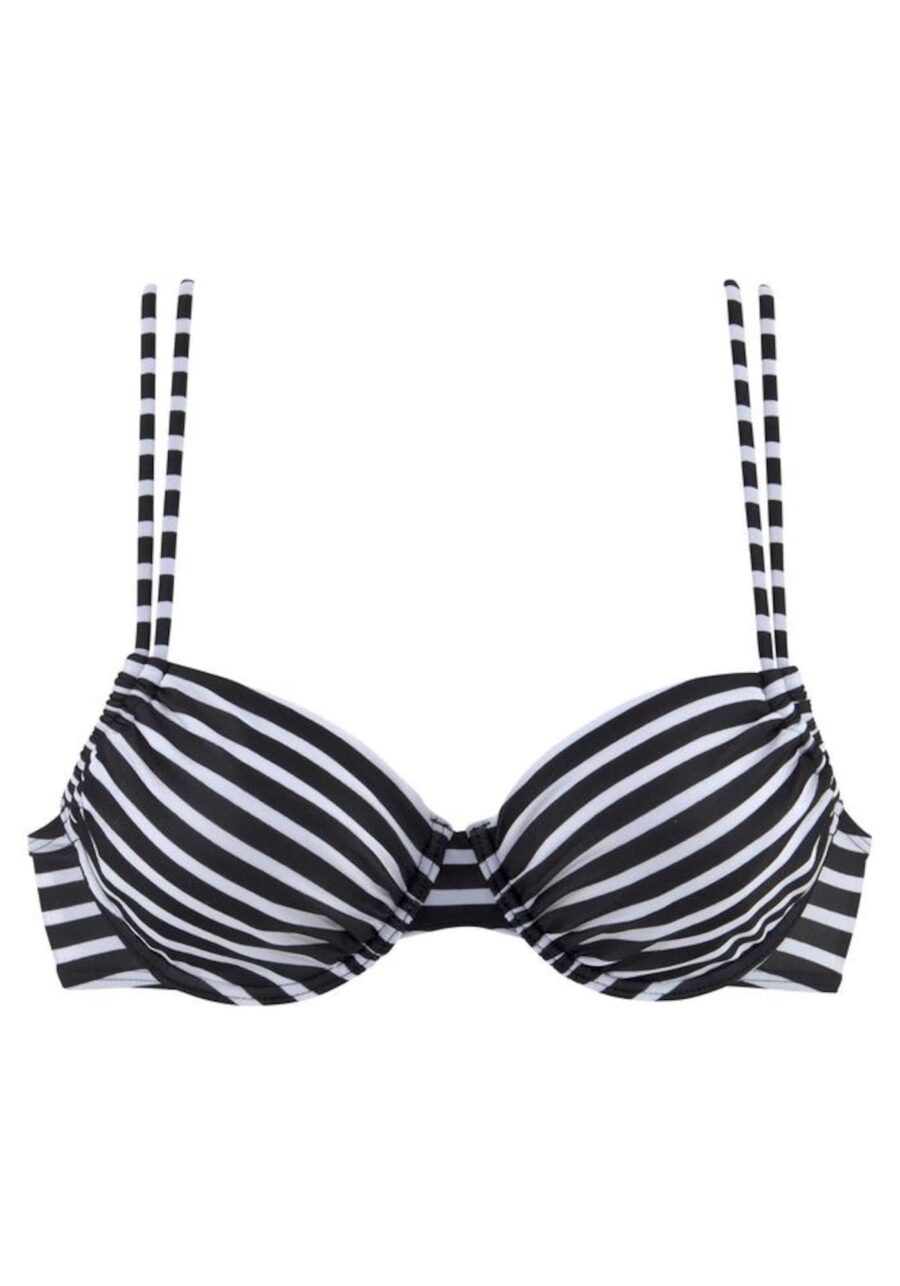 VENICE BEACH Bikini felső  fekete / fehér-hu