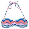 VENICE BEACH Bikini felső  kék / rózsaszín / piros