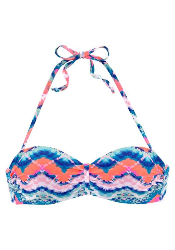 VENICE BEACH Bikini felső  kék / rózsaszín / piros