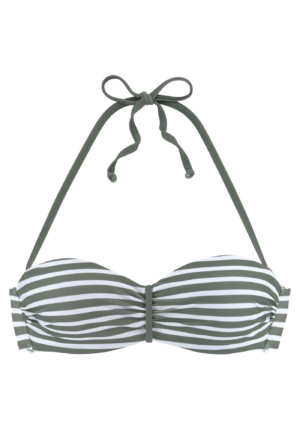 VENICE BEACH Bikini felső  khaki / fehér-Ár