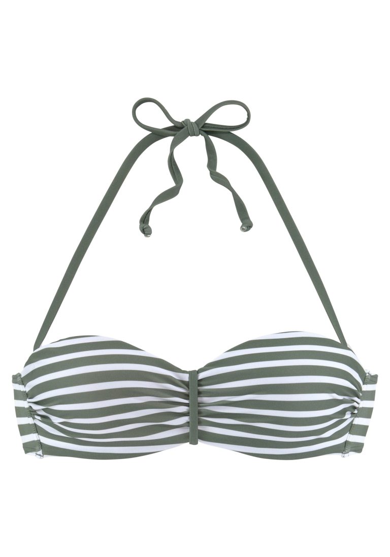 VENICE BEACH Bikini felső  khaki / fehér-Ár