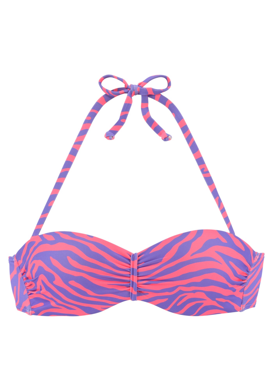 VENICE BEACH Bikini felső  sötétlila / rózsaszín-Hungary