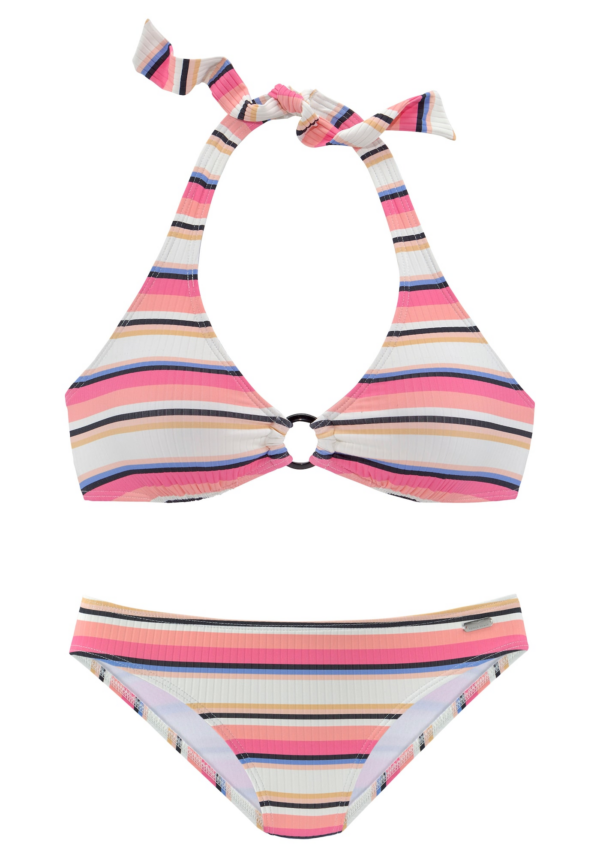 VENICE BEACH Bikini  kék / világos-rózsaszín / fekete / fehér-Ár