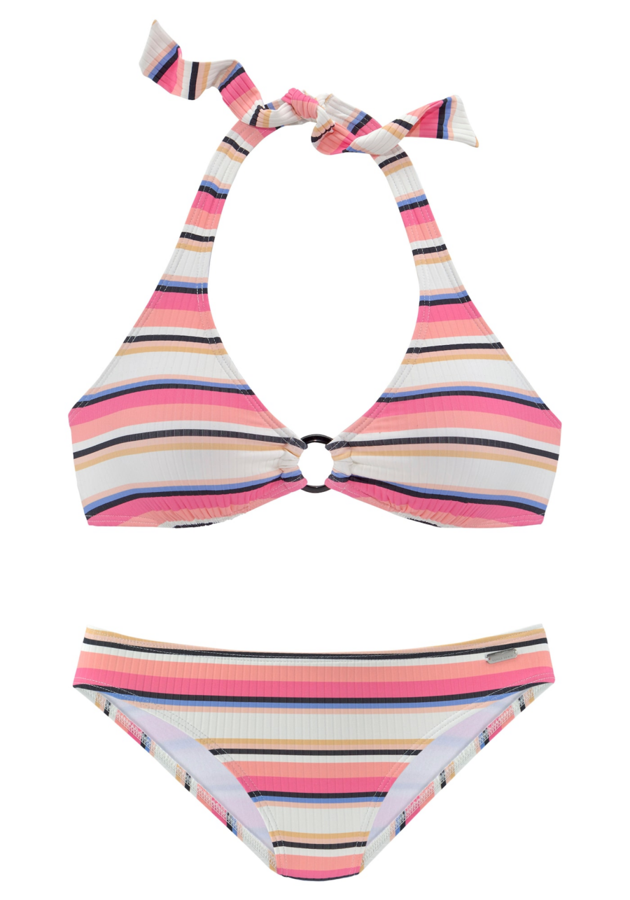VENICE BEACH Bikini  kék / világos-rózsaszín / fekete / fehér-Ár