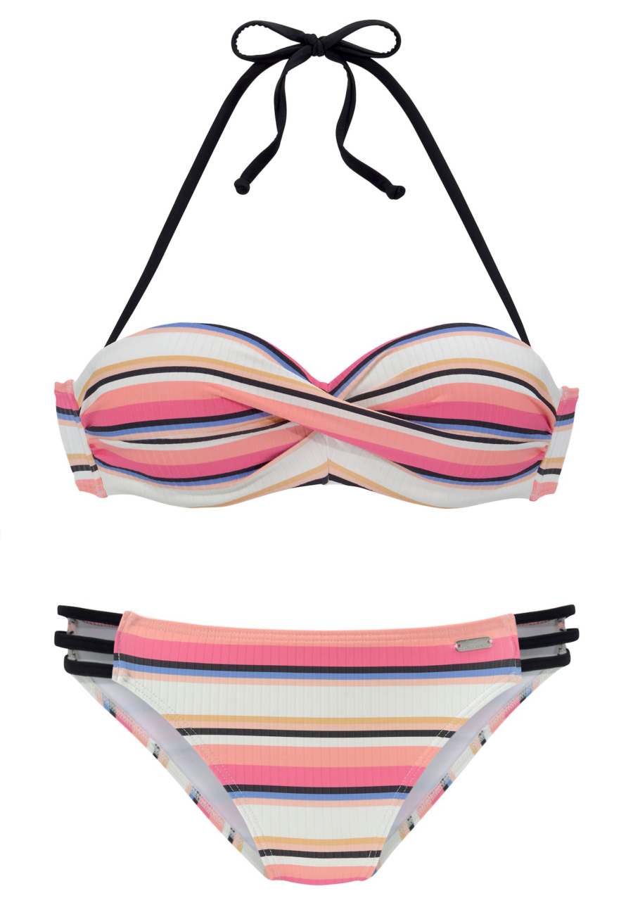 VENICE BEACH Bikini  krém / narancs / korál / fekete-Ár