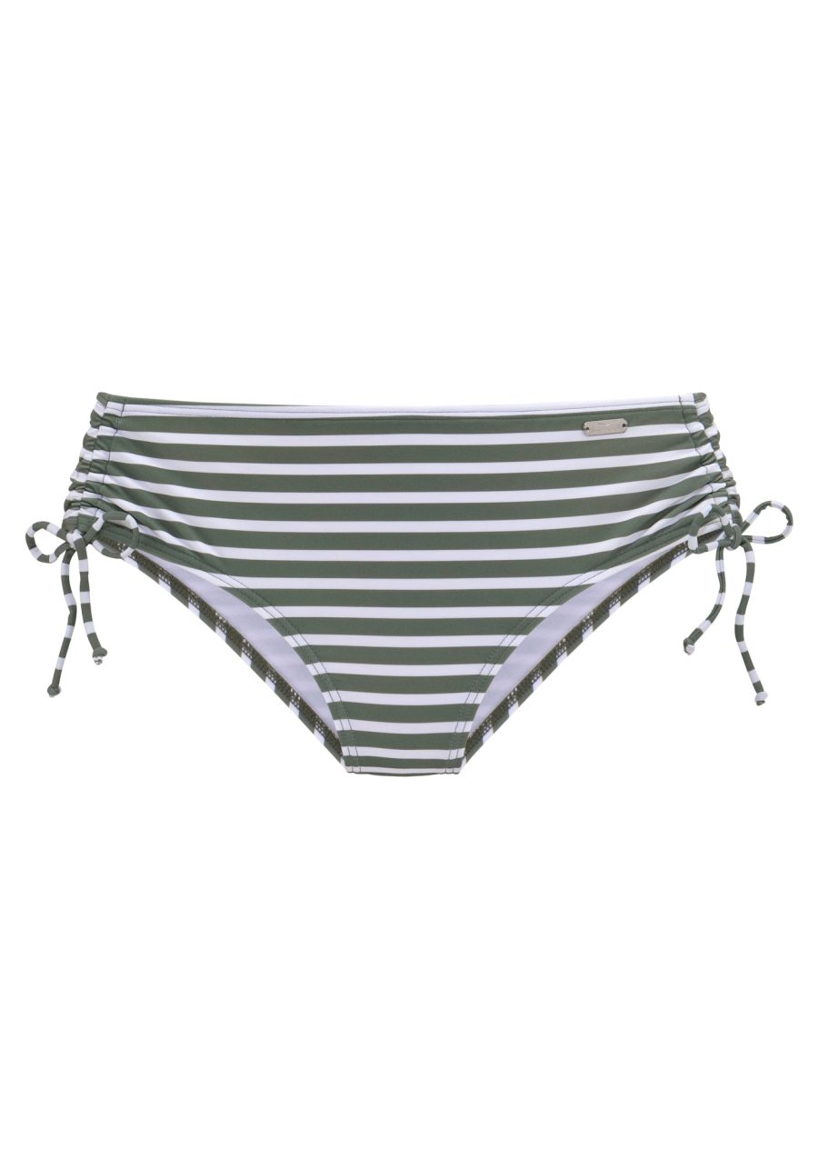 VENICE BEACH Bikini nadrágok 'Summer'  fenyő / fehér-Ár