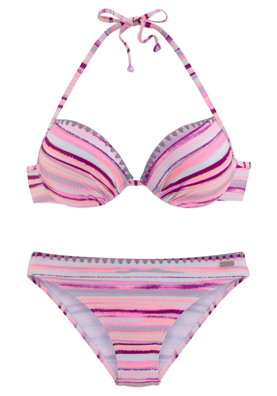 VENICE BEACH Bikini  opál / szürke / ciklámen / világos-rózsaszín-Hungary
