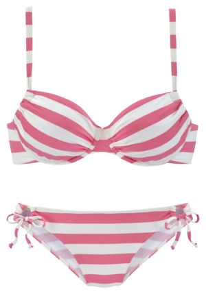 VENICE BEACH Bikini  rózsaszín / fehér-Ár