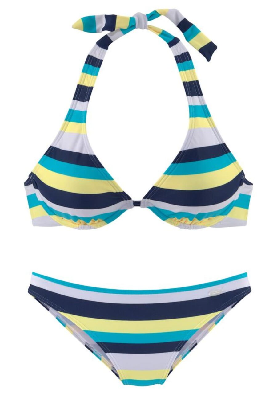 VENICE BEACH Bikini  tengerészkék / világoskék / sárga / fehér-hu