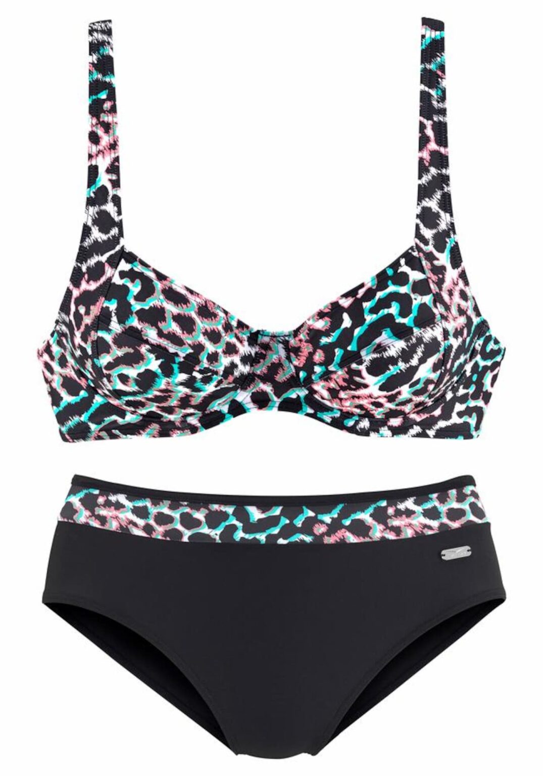 VENICE BEACH Bikini  türkiz / piros / fekete / fehér