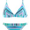 VENICE BEACH Bikini  türkiz / vízszín / rózsaszín / fehér-hu