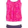 VENICE BEACH Tankini  lila / fukszia / világos-rózsaszín