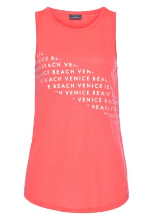 VENICE BEACH Top  korál / fehér-hu