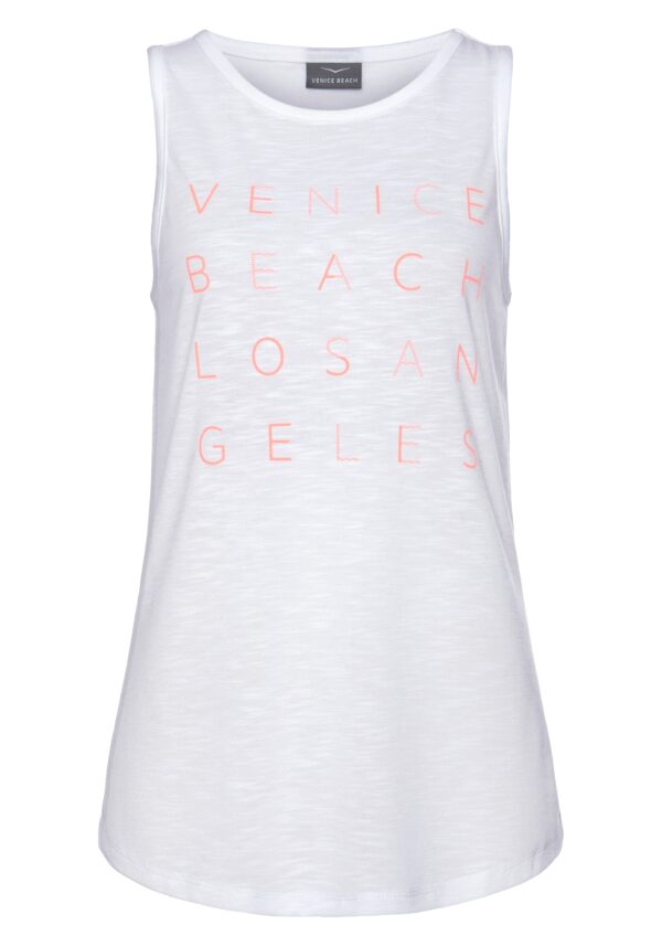 VENICE BEACH Top  narancs / fehér-hu