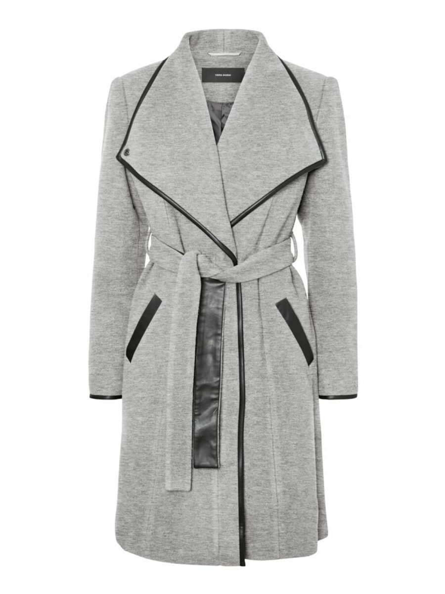 VERO MODA Átmeneti kabátok  szürke / fekete-hu