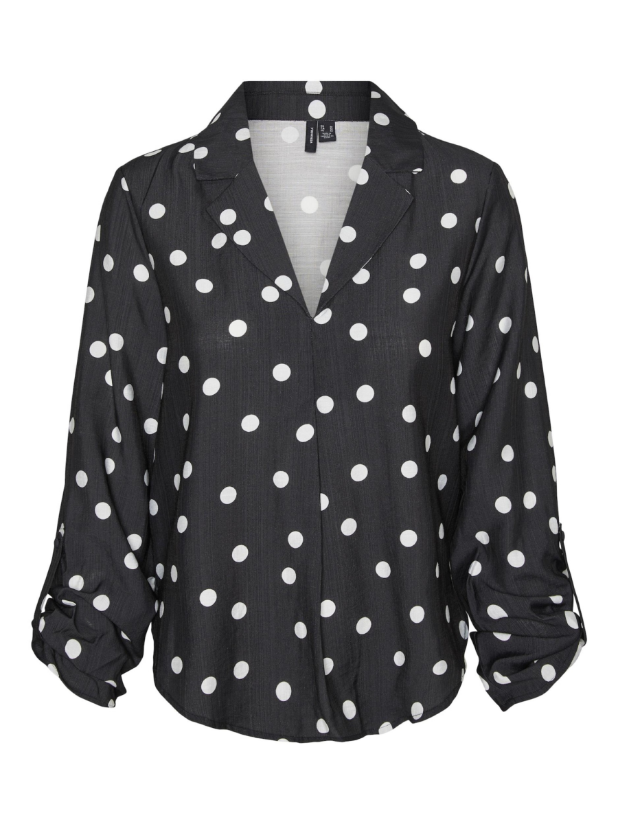 VERO MODA Blúz 'BECCA'  fekete / fehér-Ár