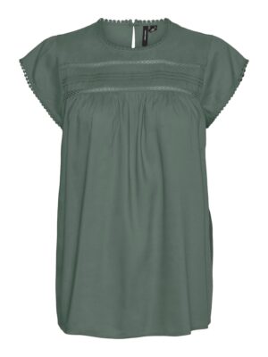 VERO MODA Blúz 'Debbie'  sötétzöld-hu