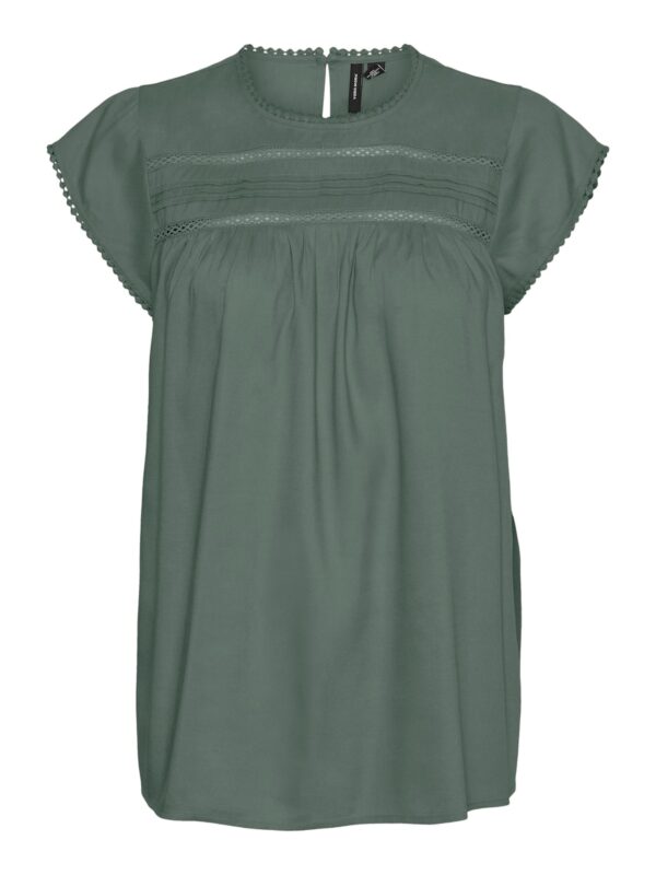 VERO MODA Blúz 'Debbie'  sötétzöld-hu