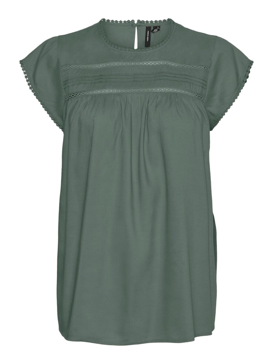 VERO MODA Blúz 'Debbie'  sötétzöld-hu