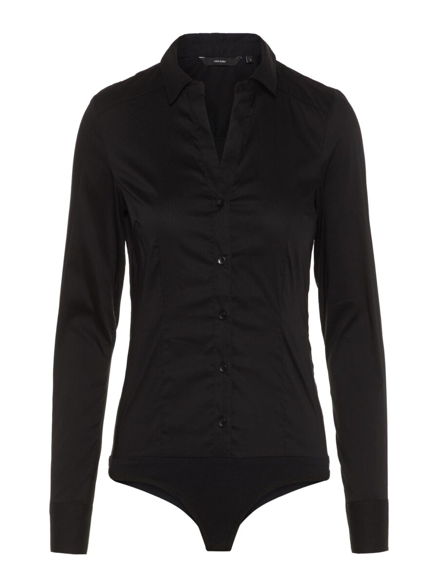 VERO MODA Blúz body  fekete-hu
