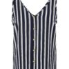 VERO MODA Blúz  tengerészkék / fehér