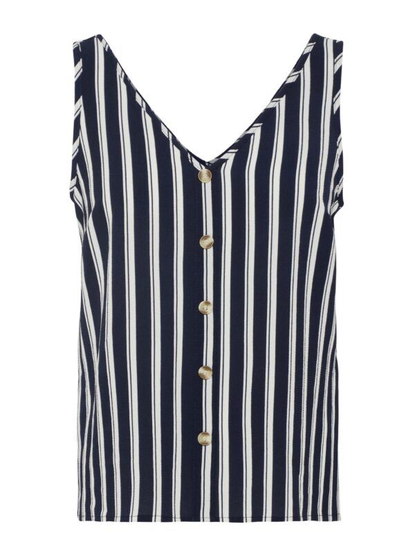VERO MODA Blúz  tengerészkék / fehér