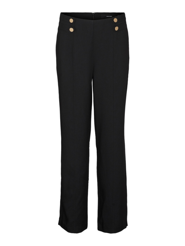 VERO MODA Élére vasalt nadrágok 'CELINA'  fekete-Ár
