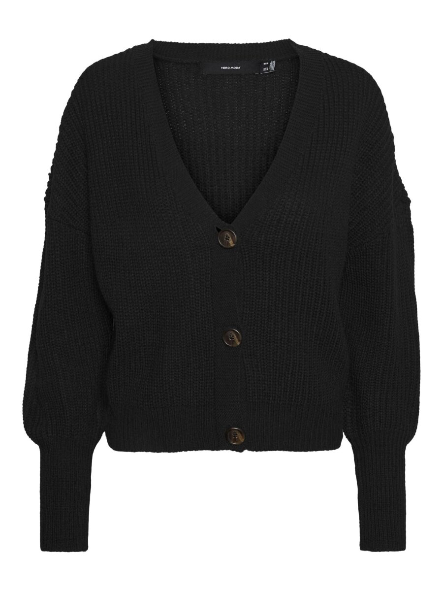 VERO MODA Kardigán 'Lea'  fekete-hu