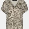 VERO MODA Penny Beige Patterned Blouse