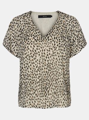 VERO MODA Penny Beige Patterned Blouse VERO MODA Penny Beige Patterned Blouse