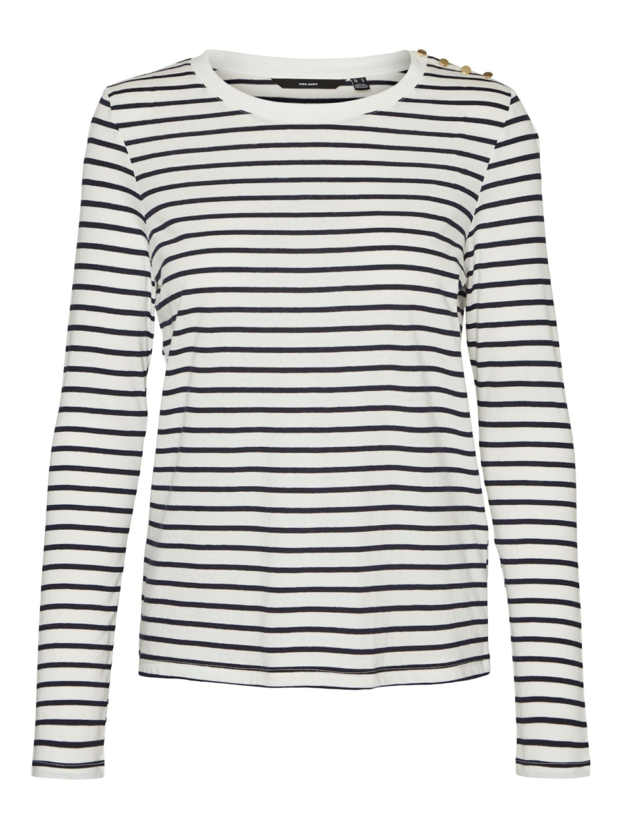 VERO MODA Póló 'VMLEXIE APRIL'  fekete / fehér-Hungary