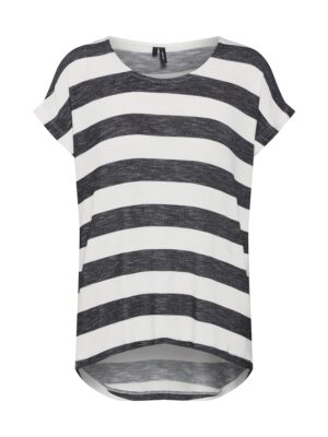 VERO MODA Póló 'VMWide'  fekete / fehér