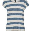 VERO MODA Póló 'VMWide'  galambkék / fehér-hu