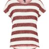 VERO MODA Póló  piros / fehér