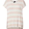 VERO MODA Póló  rózsaszín / fehér
