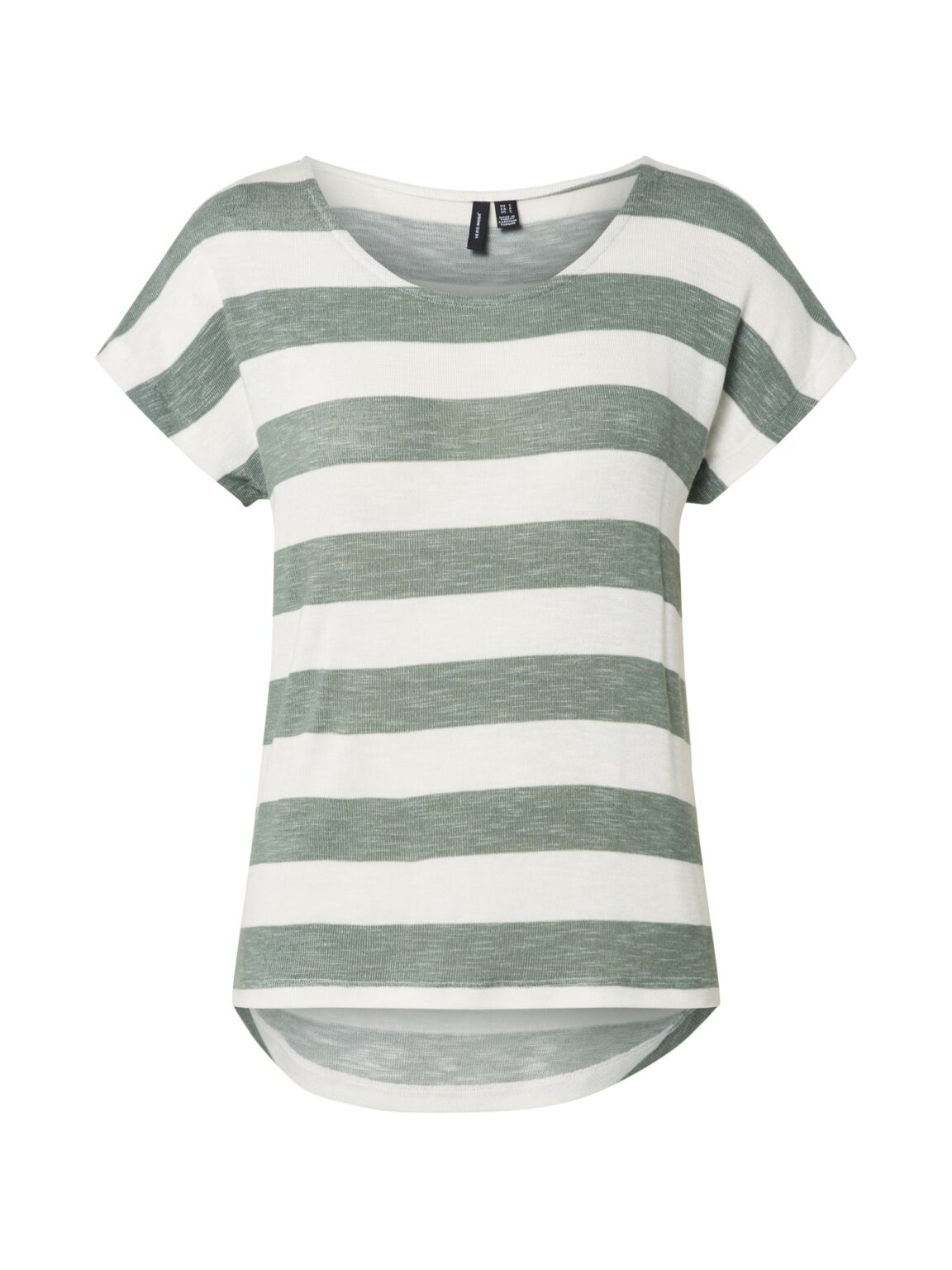 VERO MODA Póló  zöld melír / fehér
