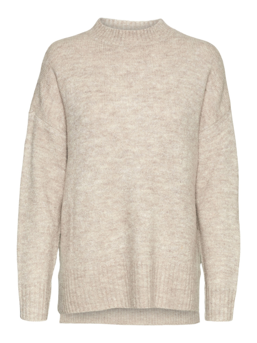 VERO MODA Pulóver 'VMLefile'  bézs melír-Hungary