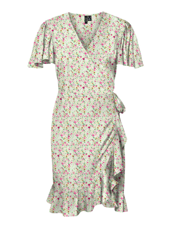 VERO MODA Ruha 'Emma'  pasztellsárga / menta / rózsaszín / fehér-Hungary