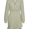 VERO MODA Ruha 'Karma'  khaki / fehér-Hungary