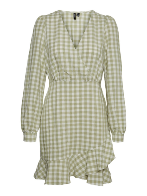 VERO MODA Ruha 'Karma'  khaki / fehér-Hungary