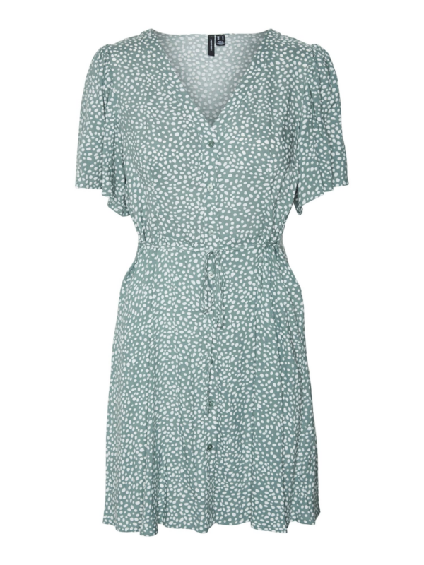VERO MODA Ruha 'VMAlba'  pasztellzöld / fehér-Hungary