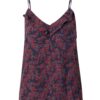 VERO MODA Top 'PEN RITA'  tengerészkék / királykék / barna / piros / fehér-hu