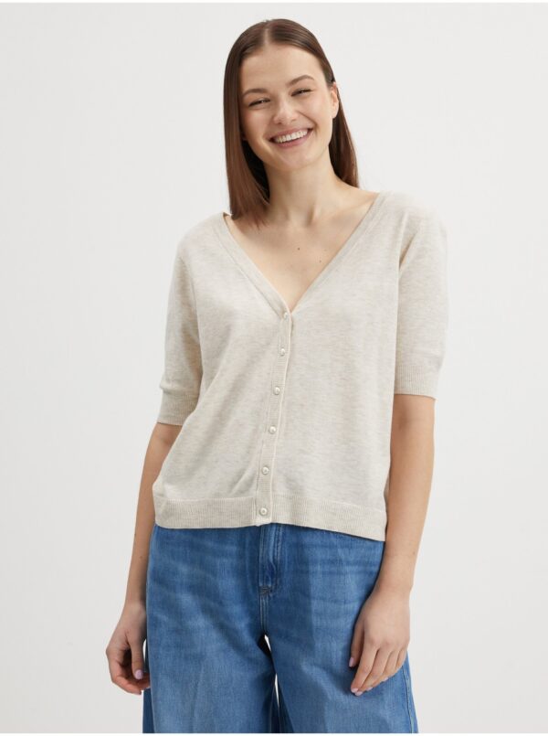 VILA Comfy Beige Cardigan - Ladies VILA Comfy Beige Cardigan - Ladies