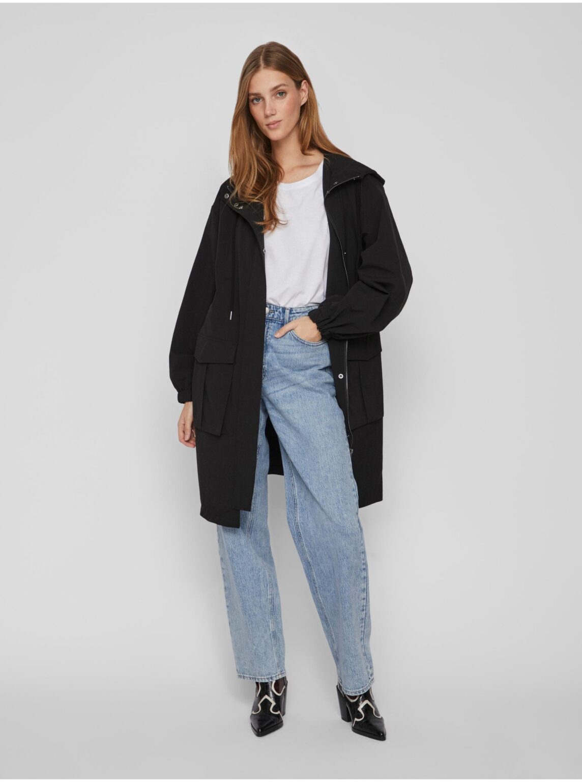 VILA Siliana Black Women's Parka - Ladies