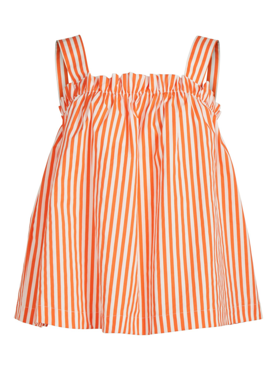 VILA Top 'FIKA'  mandarin / fehér-Hungary
