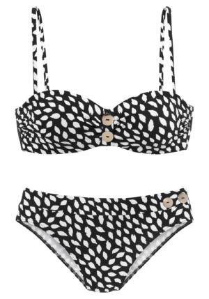 VIVANCE Bikini  bézs / fekete / fehér-Ár