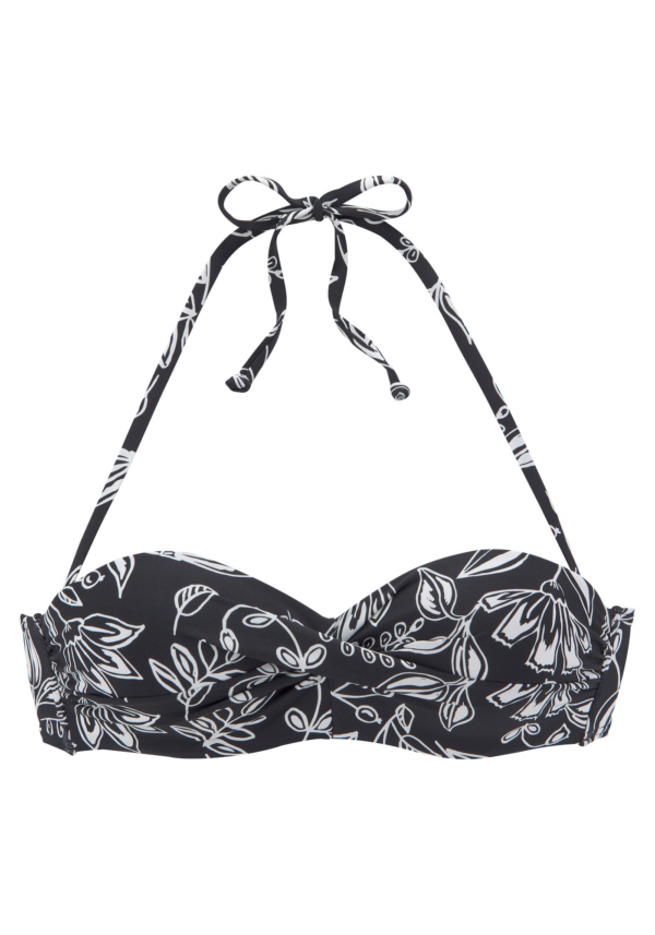 VIVANCE Bikini felső  fekete / fehér-Ár