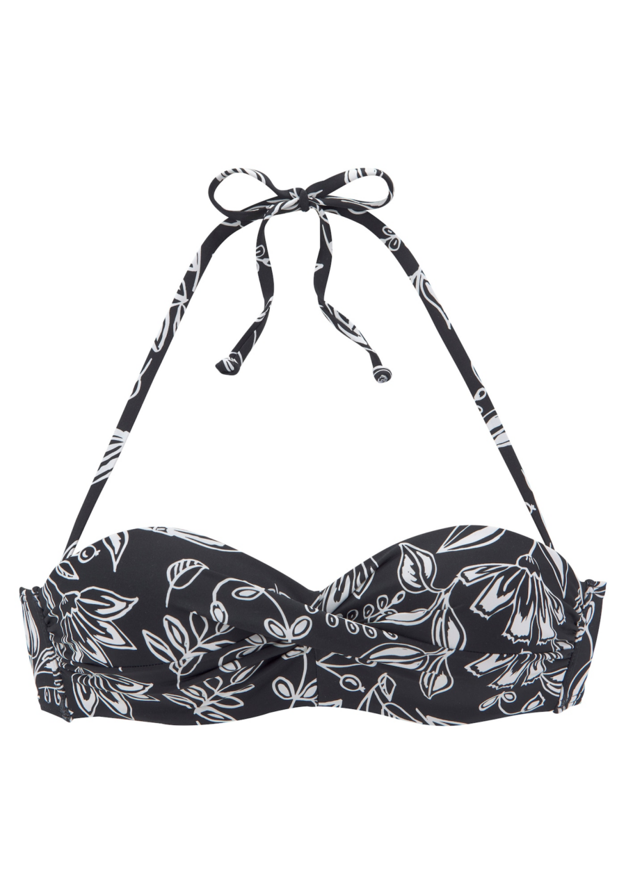 VIVANCE Bikini felső  fekete / fehér-Ár