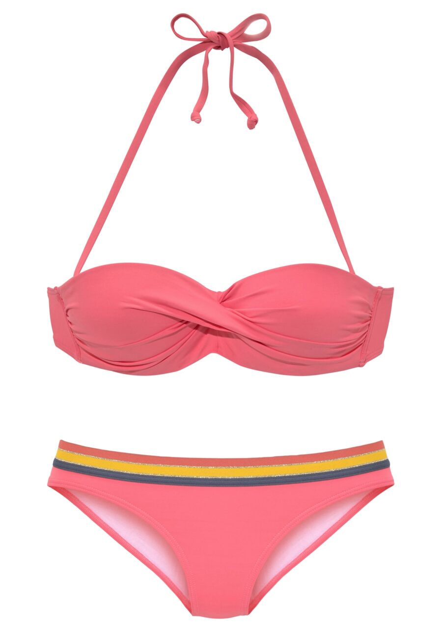 VIVANCE Bikini  galambkék / sárga / ezüstszürke / korál-hu