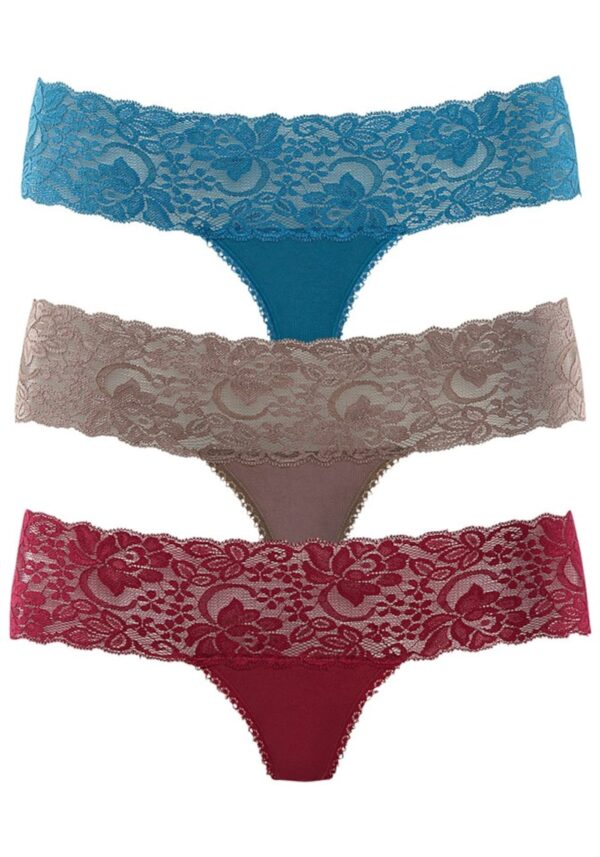 VIVANCE String bugyik  taupe / benzin / bordó
